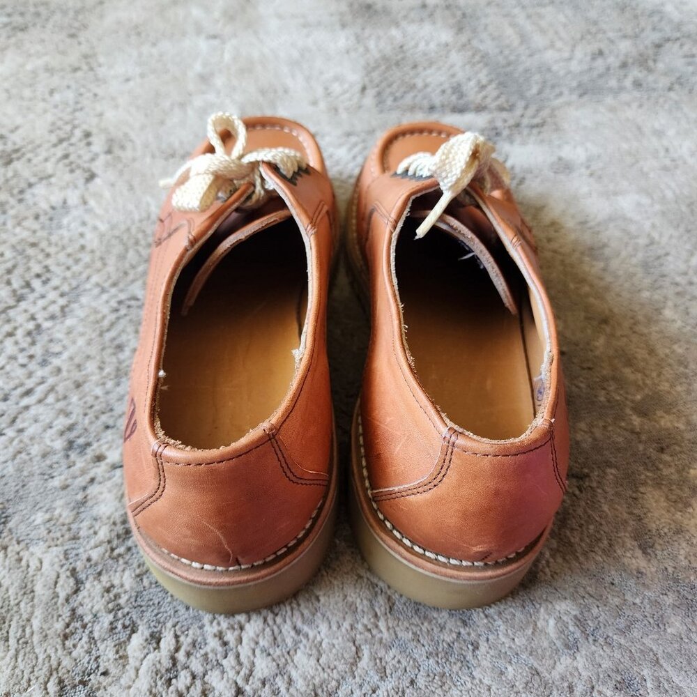Vasque Lace up Women's Size 7.5 Leather Shoes Goodyear Soles Brown Grunge Core - Picture 4 of 8